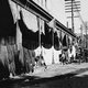 USA: The 1900 Galveston Hurricane. 'Galveston disaster, merchants drying goods after flood', 1900
